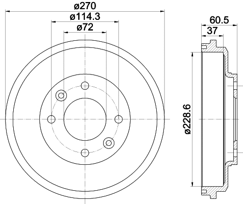 Brake Drum (61348)