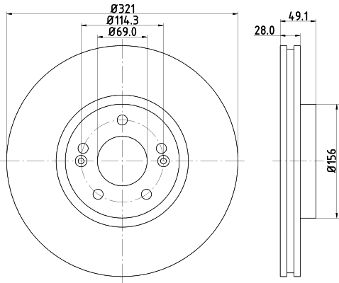 Brake Disc (54660)