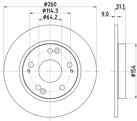 Brake Disc (55241)