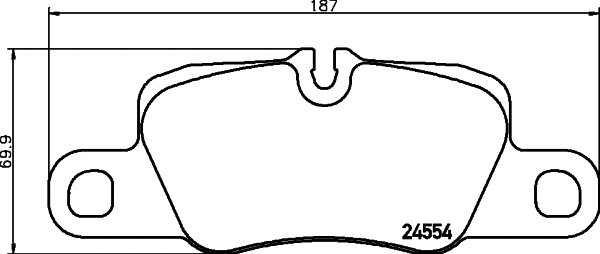 Brake Pad Set, disc brake (T1785)