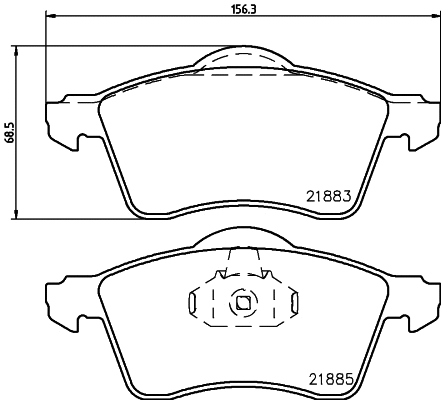 Brake Pad Set, disc brake (T1107)