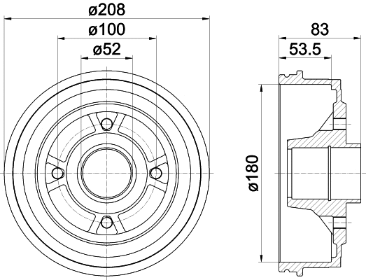 Brake Drum (62807)