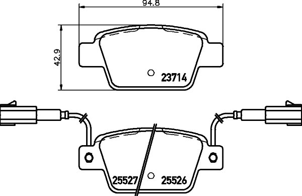 Brake Pad Set, disc brake (T2207)