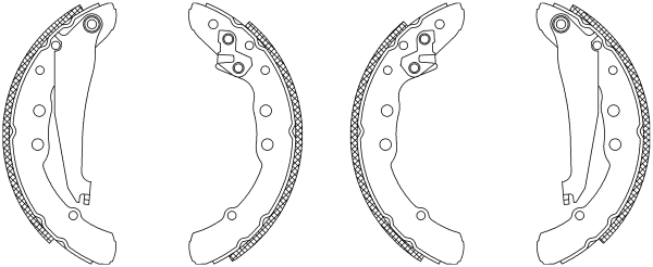 Brake Shoe Set (Q1205)