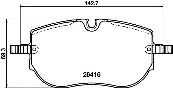 Brake Pad Set, disc brake (T2946)