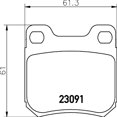 Brake Pad Set, disc brake (T1206)