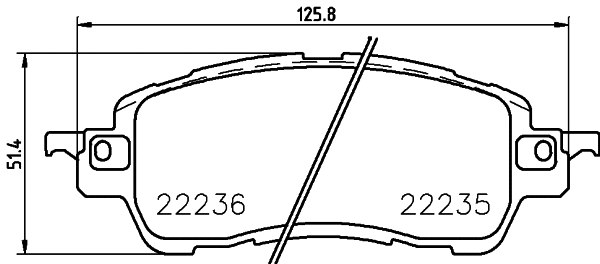 Brake Pad Set, disc brake (T2470)