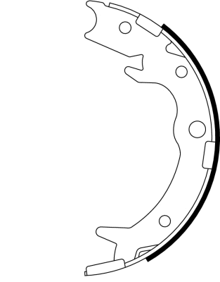 Brake Shoe Set, parking brake (H9730)