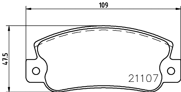Brake Pad Set, disc brake (T9017)
