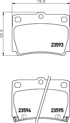 Brake Pad Set, disc brake (T1254)
