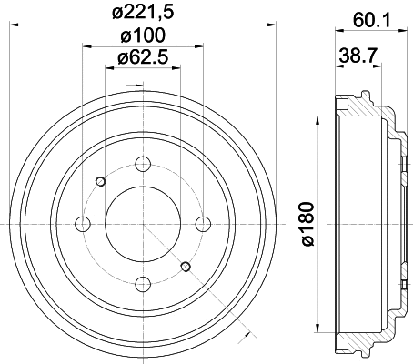 Brake Drum (61379)