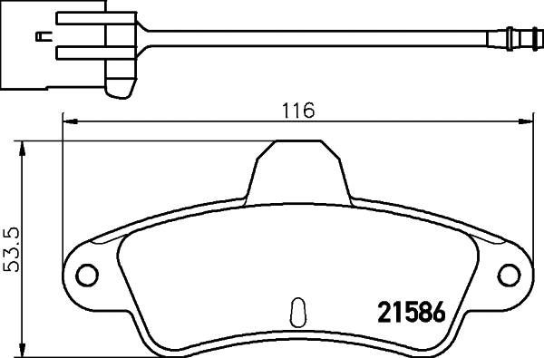 Brake Pad Set, disc brake (T9026)