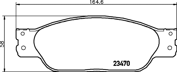 Brake Pad Set, disc brake (T1575)