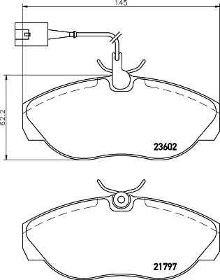 Brake Pad Set, disc brake (T5170)