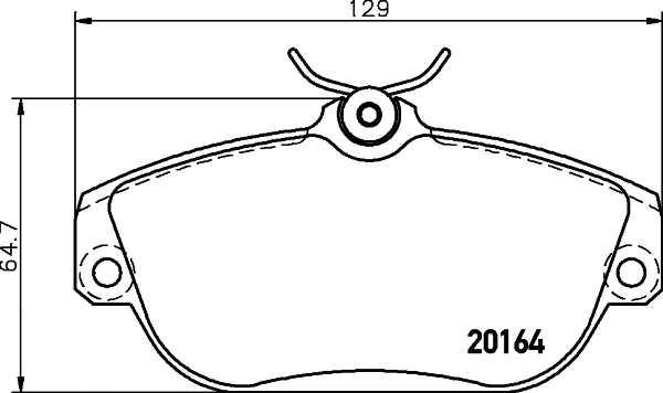 Brake Pad Set, disc brake (T5062)