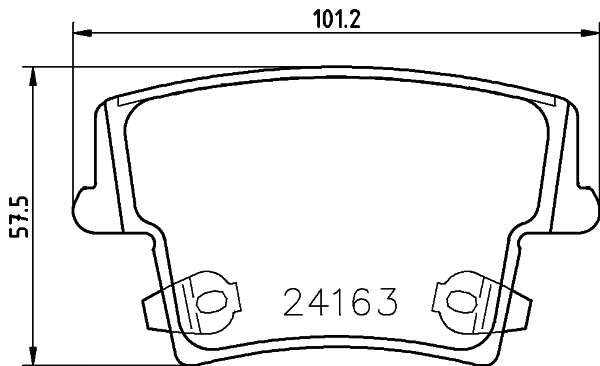 Brake Pad Set, disc brake (T1502)