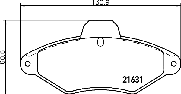 Brake Pad Set, disc brake (T9038)