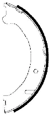 Brake Shoe Set, parking brake (H9700)