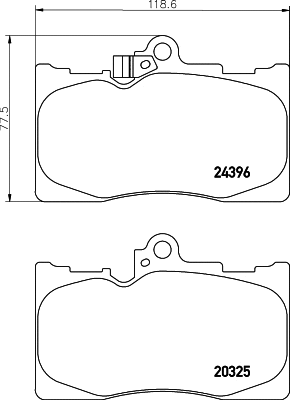 Brake Pad Set, disc brake (T1529)