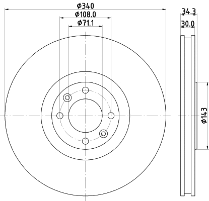 Brake Disc (55569)
