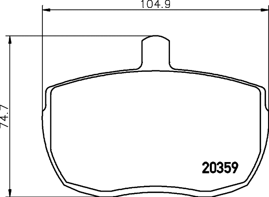 Brake Pad Set, disc brake (T0381)