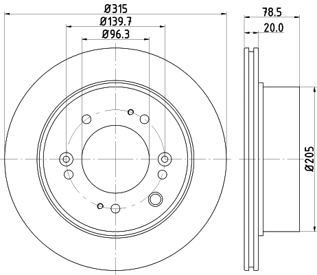 Brake Disc (55050)