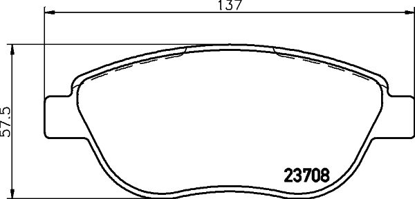Brake Pad Set, disc brake (T1449)