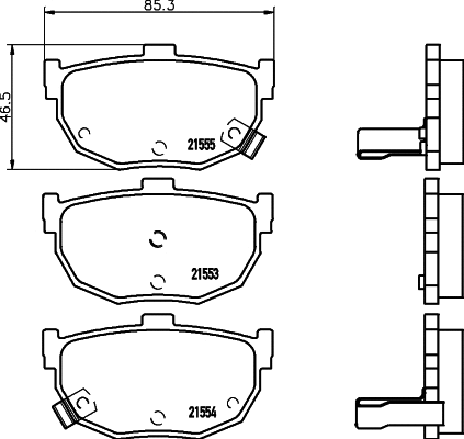 Brake Pad Set, disc brake (T0391)