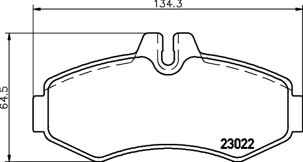 Brake Pad Set, disc brake (T1168)