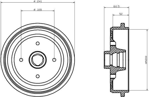 Brake Drum (62922)