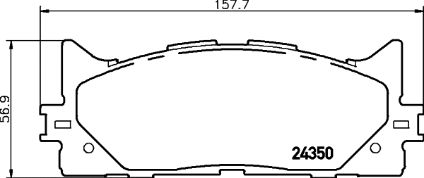 Brake Pad Set, disc brake (T1605)