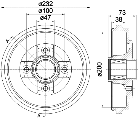 Brake Drum (61278)