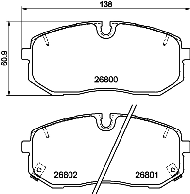 Brake Pad Set, disc brake (T4572)