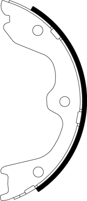 Brake Shoe Set, parking brake (H9885)