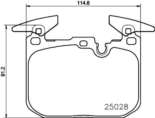 Brake Pad Set, disc brake (T2417)