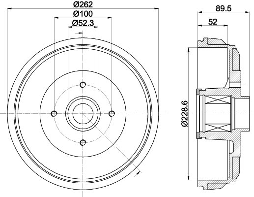 Brake Drum (61477)