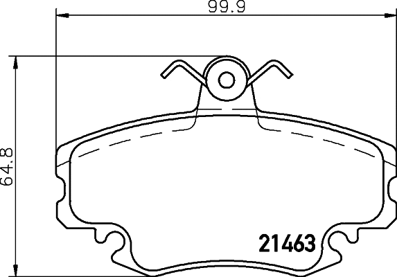 Brake Pad Set, disc brake (T5077)