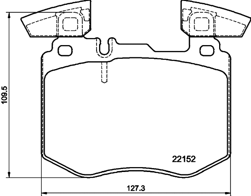 Brake Pad Set, disc brake (T3175)