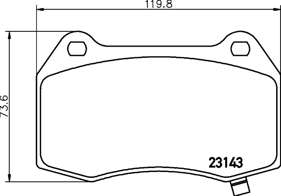 Brake Pad Set, disc brake (T1831)