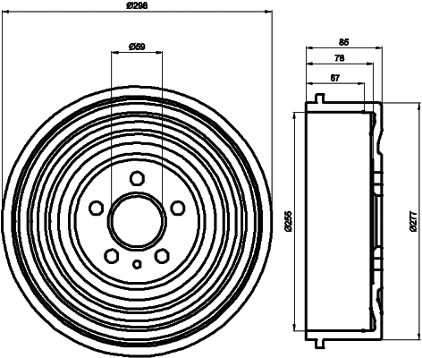 Brake Drum (62935)