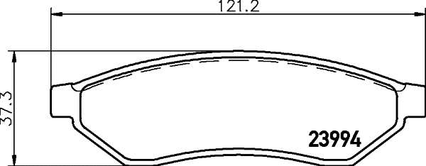 Brake Pad Set, disc brake (T1484)