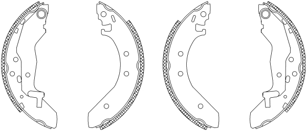 Brake Shoe Set (Q0750)