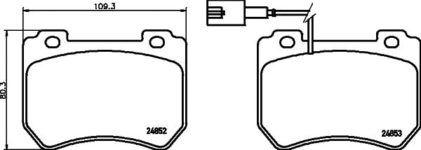 Brake Pad Set, disc brake (T1866)