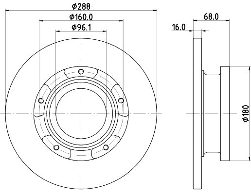 Brake Disc (55607)