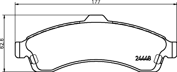 Brake Pad Set, disc brake (T1645)
