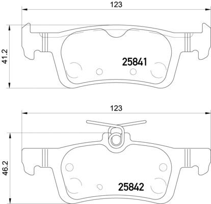 Brake Pad Set, disc brake (T2314)