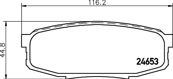 Brake Pad Set, disc brake (T1750)