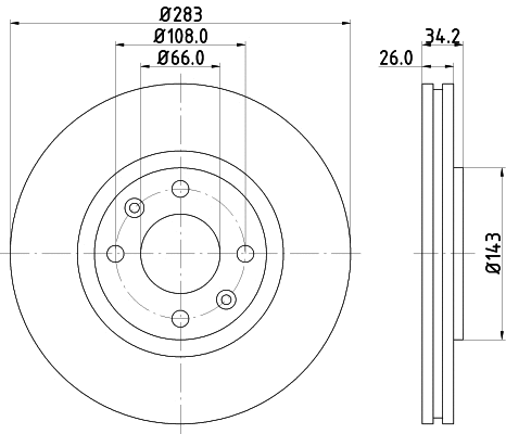 Brake Disc (50365)