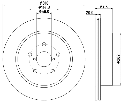 Brake Disc (55278)
