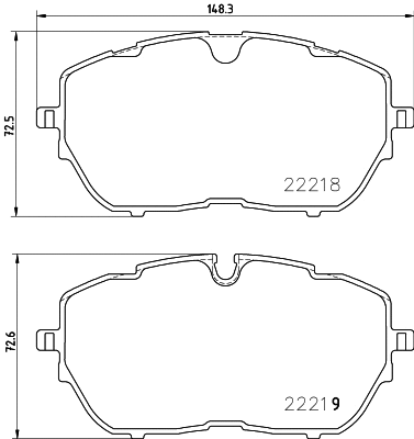 Brake Pad Set, disc brake (T2523)